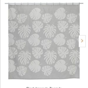 New monstera leaf shower curtain